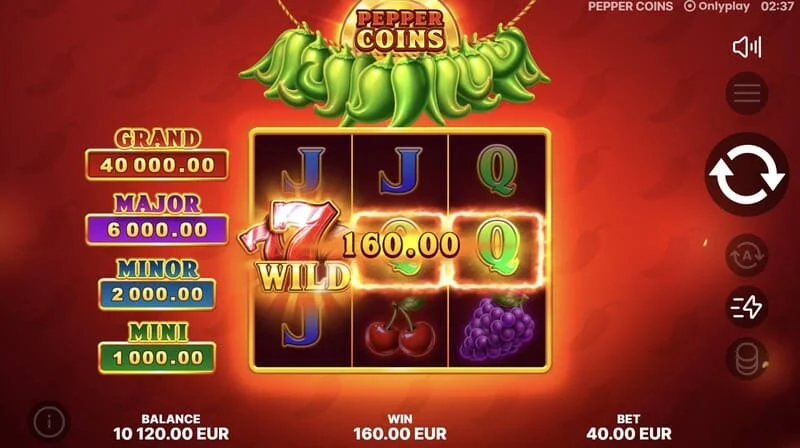 Pepper Coins - Wild și o combinație câștigătoare